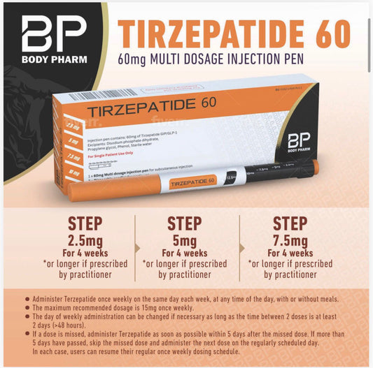 TIRZEPATIDE (MOUNJARO) 60MG PEN - BODY PHARM